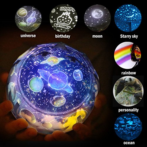 Night light projector projection lamp in living room be…