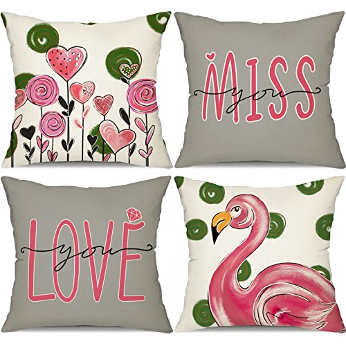Valentinstag-Kissenbezüge, 45,7 x 45,7 cm Cover