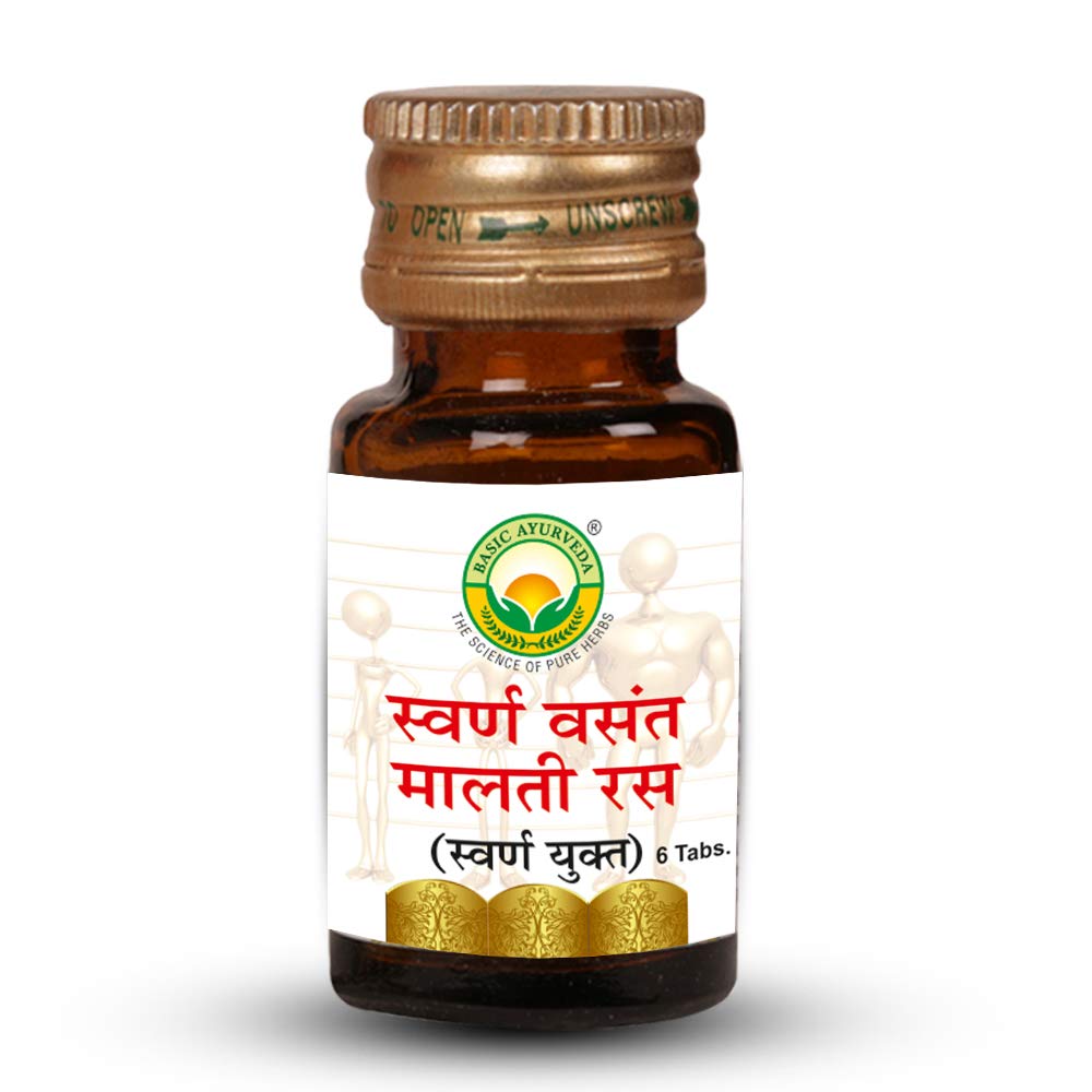 Basic Ayurveda SWARN VASANT MALTI RAS - 6 Tablets - Image 3 thumbnail