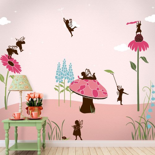 Lily Of The Valley Flower Stencil For Painting A Lily Of The Valley On A Girls Room Wall Mural #TOP2