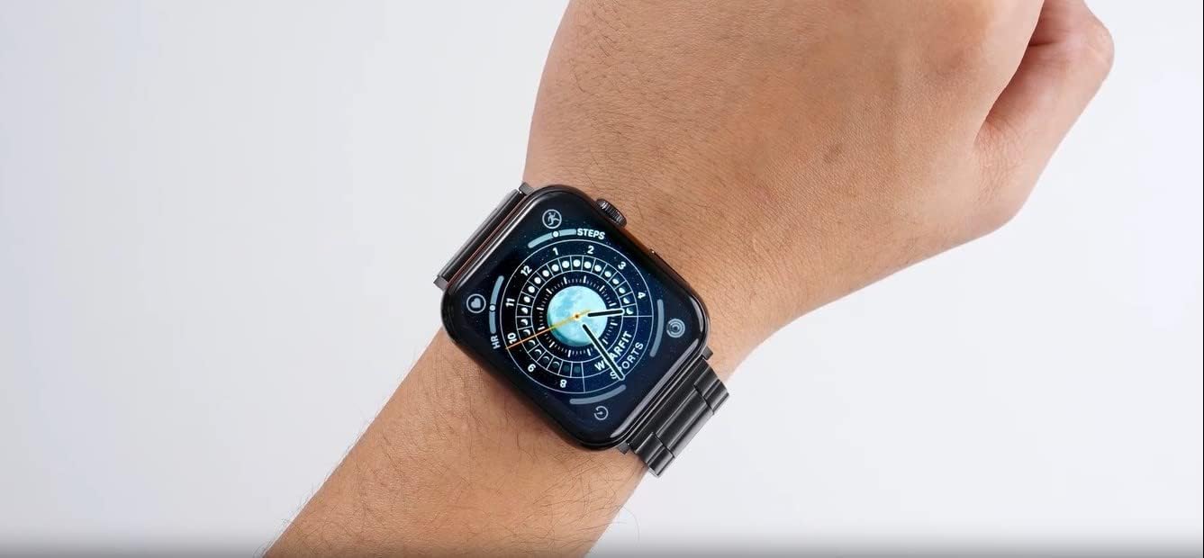 Haino Teko Germany Smart Watch -GP7 Square Touch Scree Coming with 7 unique styling Strap for a full week every day change Complete Fitness Tracker Watch for Man and Woman