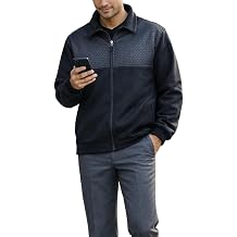 Akwa Fleece Jacket Men Full Zip Warm Lightweight Breathable Casual Soft Outerwear Design Made in USA with Pockets
