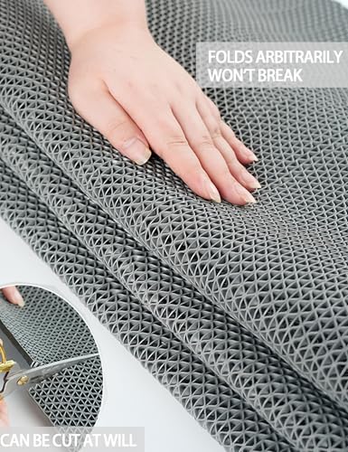 Rouleau de tapis antidérapant pour piscine extérieure, tapis de drainage en caoutchouc pour garage, restaurant, bar, salle de bain, terrasse - 5 m