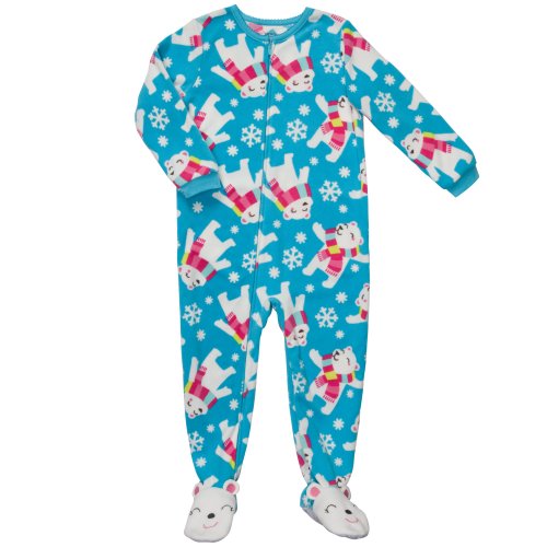 Pyjama une pièce fille en polaire pour éviter le froid la nuit