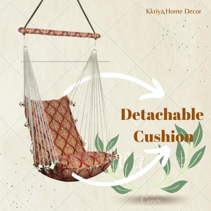 Kkriya Home Decor™Jumbo Hammock N Swing in Red 1