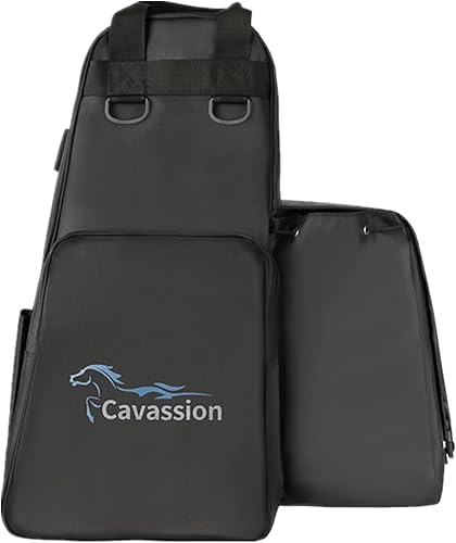 Miniatura 2 de UNISTRENGH Botas de equitación profesionales bolsa de transporte portátil y duradera con compartimento para casco