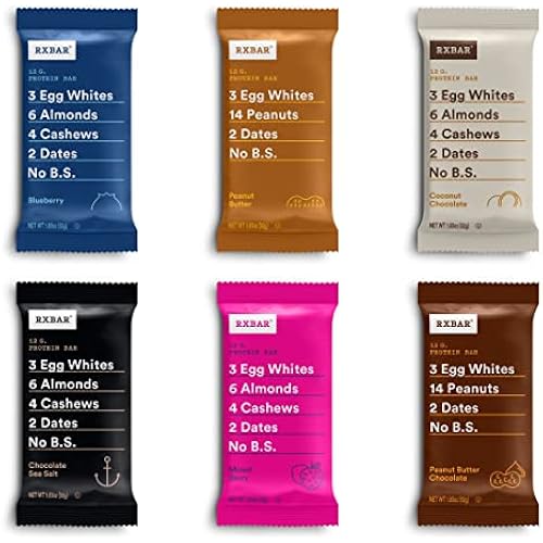 RXBAR Protein Bars, Protein Snack, Snack Bars, Variety Pack (12 Bars)