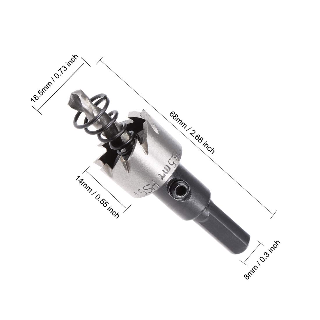 uxcell 18.5mm HSS Drill Bit Hole Saw 