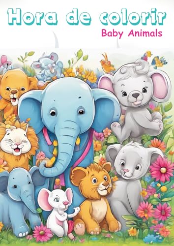 Hora de colorir: Baby animals (English Edition)