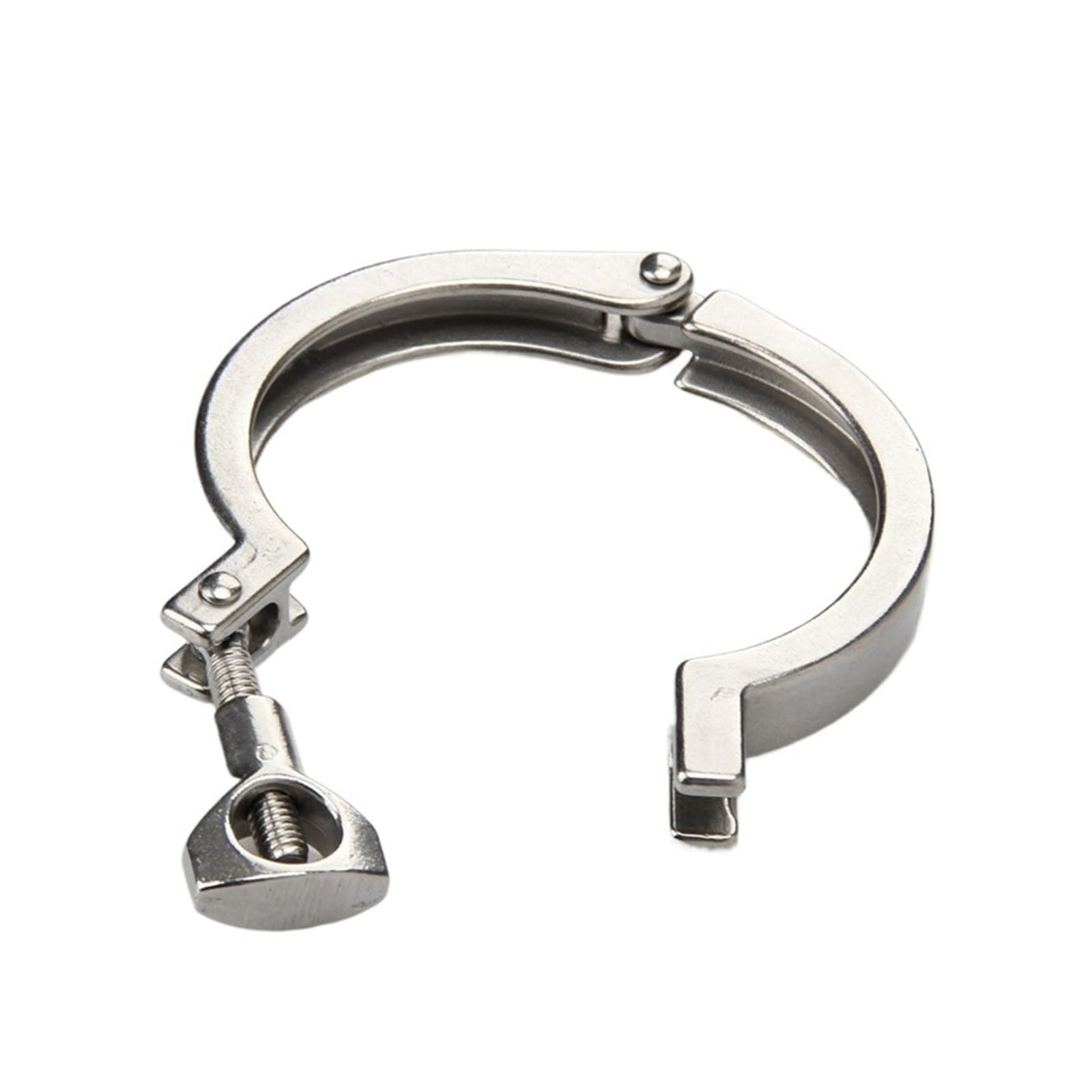 Pipe Clamps 1.5" 2" 2.5" Tri Clamps 50.5/64mm Ferrule 304 Stainless Steel Tri Clover Sanitary Fitting for Home Brewing