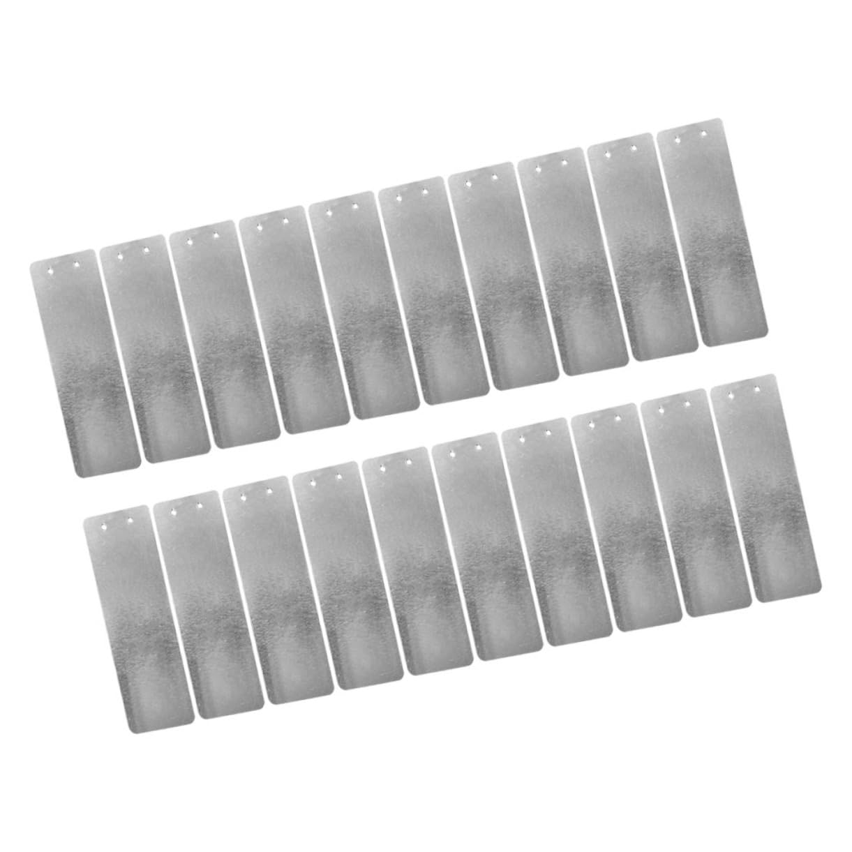 INOOMP 5 Sets Metall-pflanzenetiketten Aluminium-pflanzenetiketten Wiederverwendbare Pflanzenmarkierungen Für Blumenbeete Töpfe Gartenmarkierungen 20 Stück * 5