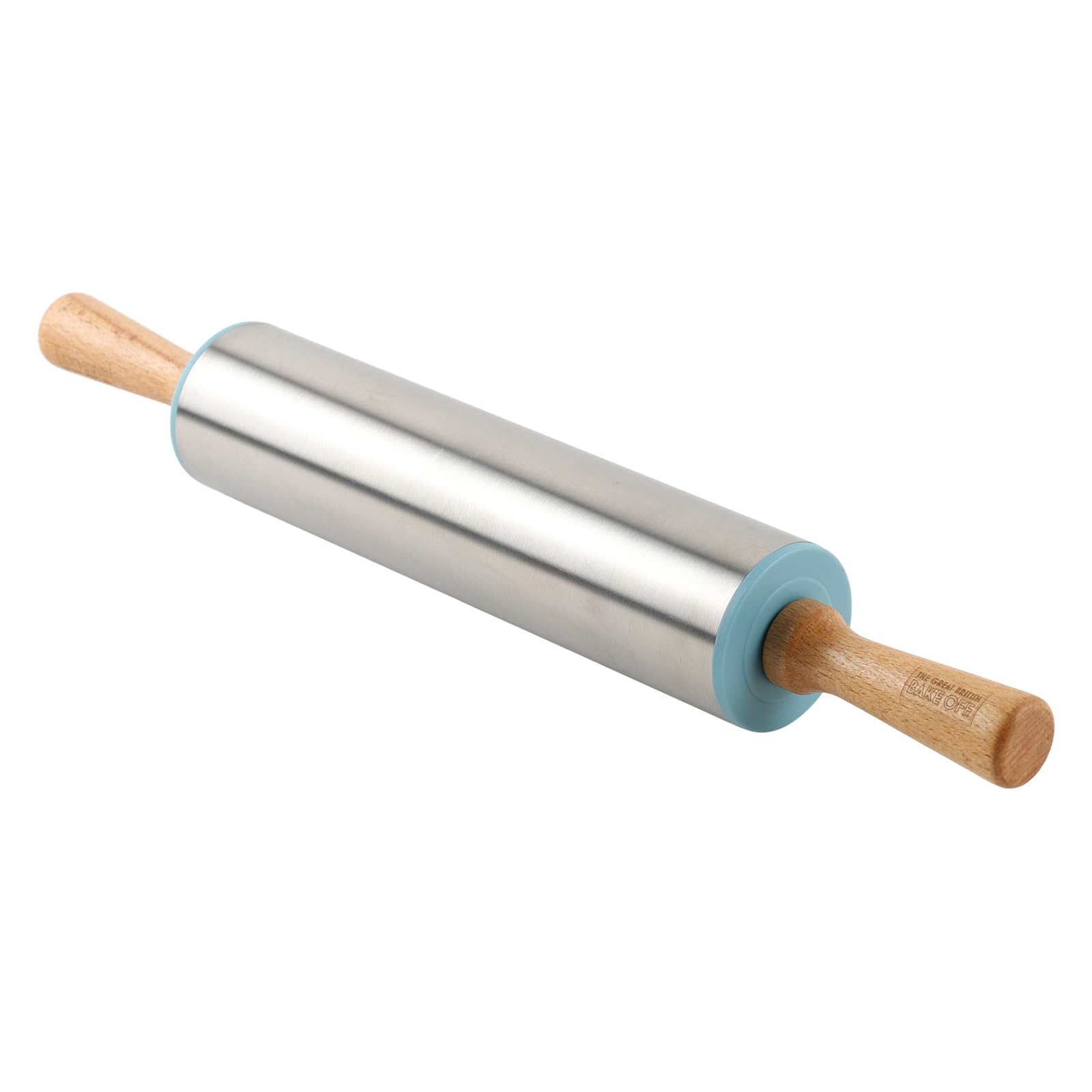 The Great British Bake Off Rolling Pin, Stainless Steel/Wooden Rolling Pin
