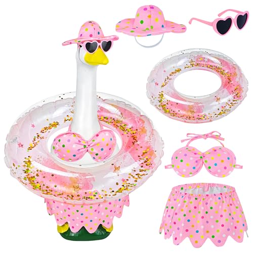 Alaxciax Bikini Porch Goose Outfit Summer Goose Outfit for 23 Lawn Statue
