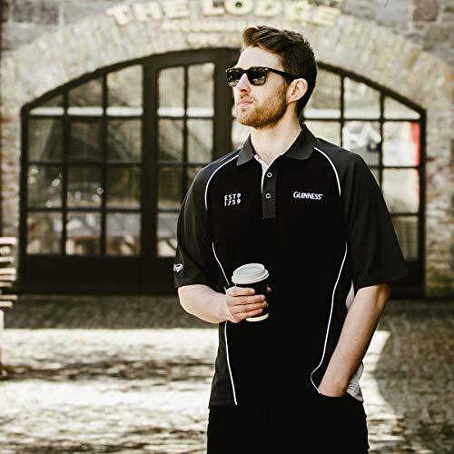 Guinness Grey Performance Polo – Men’s Golf Shirt, Cotton/Poly Blend, Breathable Fabric, Official Sports Apparel4