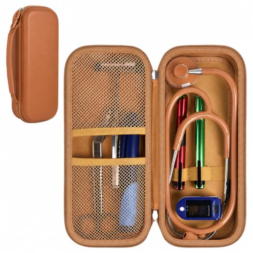 ALKOO Stethoscope Case for 3M Classic III/Cardiology IV, Tan