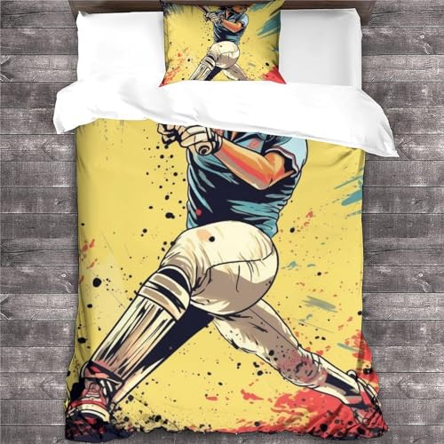 Housse de couette baseball haute qualité en microfibre douce avec taies