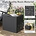 31 Gallon Outdoor Storage Box, Resin Deck Box Waterproof, Storage Cabinet for Outside Patio Furniture Cushions, Pool Supplies, Garden Tools, Indoor Storage with Lockable Lid