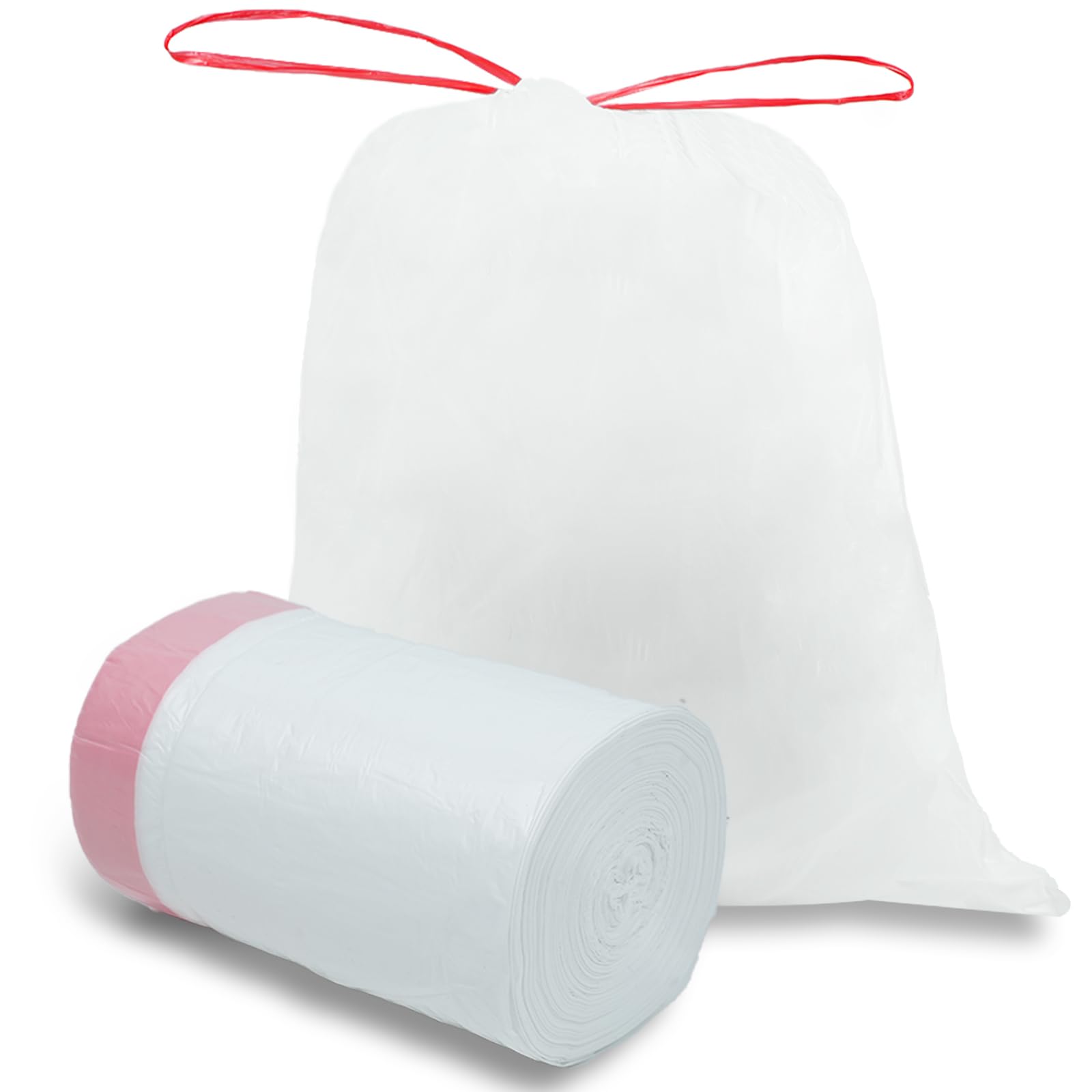 O2frepak 8 Gallon Drawstring Tall Kitchen Trash Bags,Clean Fresh Scent and Heavy Duty Garbage Bags(100 Count,50x60cm)