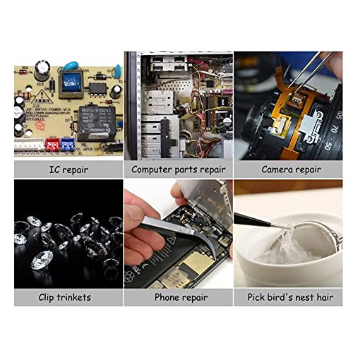 3PZ Antistatico Inverso Pinzette nel Ceramica IC