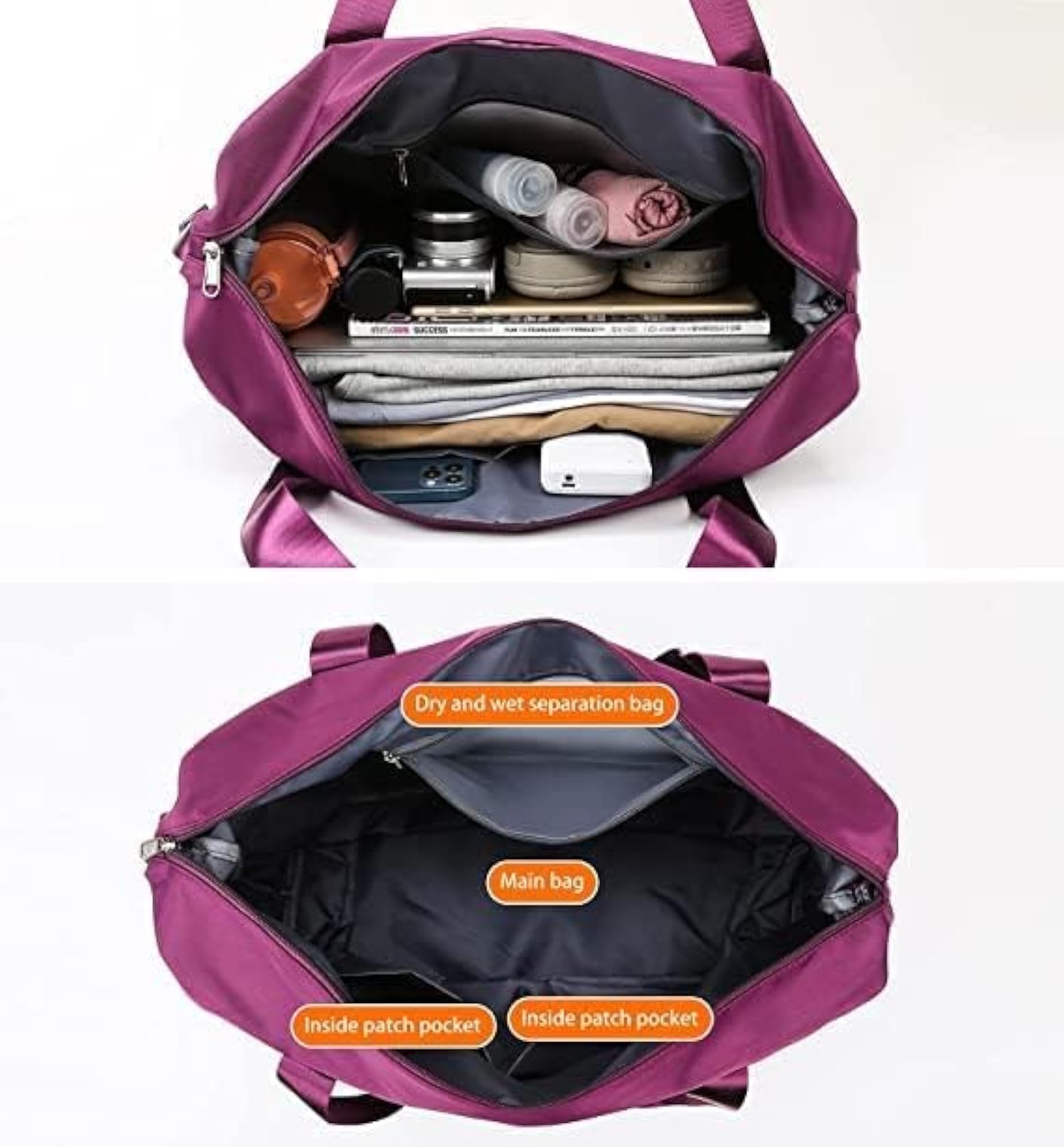Unisex-Adult Large Capacity Folding Travel Bag