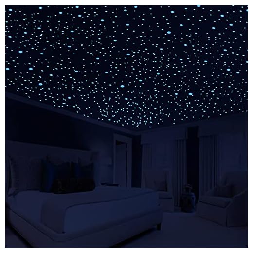 808 PCS Glow in The Dark Stars for Ceiling, Glowing Wall Decals Decor Stickers,(404 Pcs Green and 404 Sky Blue)3D Adhesive Dots Decor Starry Sky Decor for Kids Bedroom or Birthday Gift