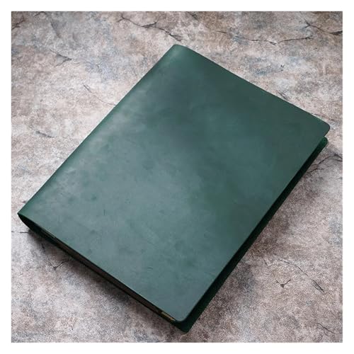 Cuaderno de regalo de hojas sueltas retro A4 con pastas en color marrón 3