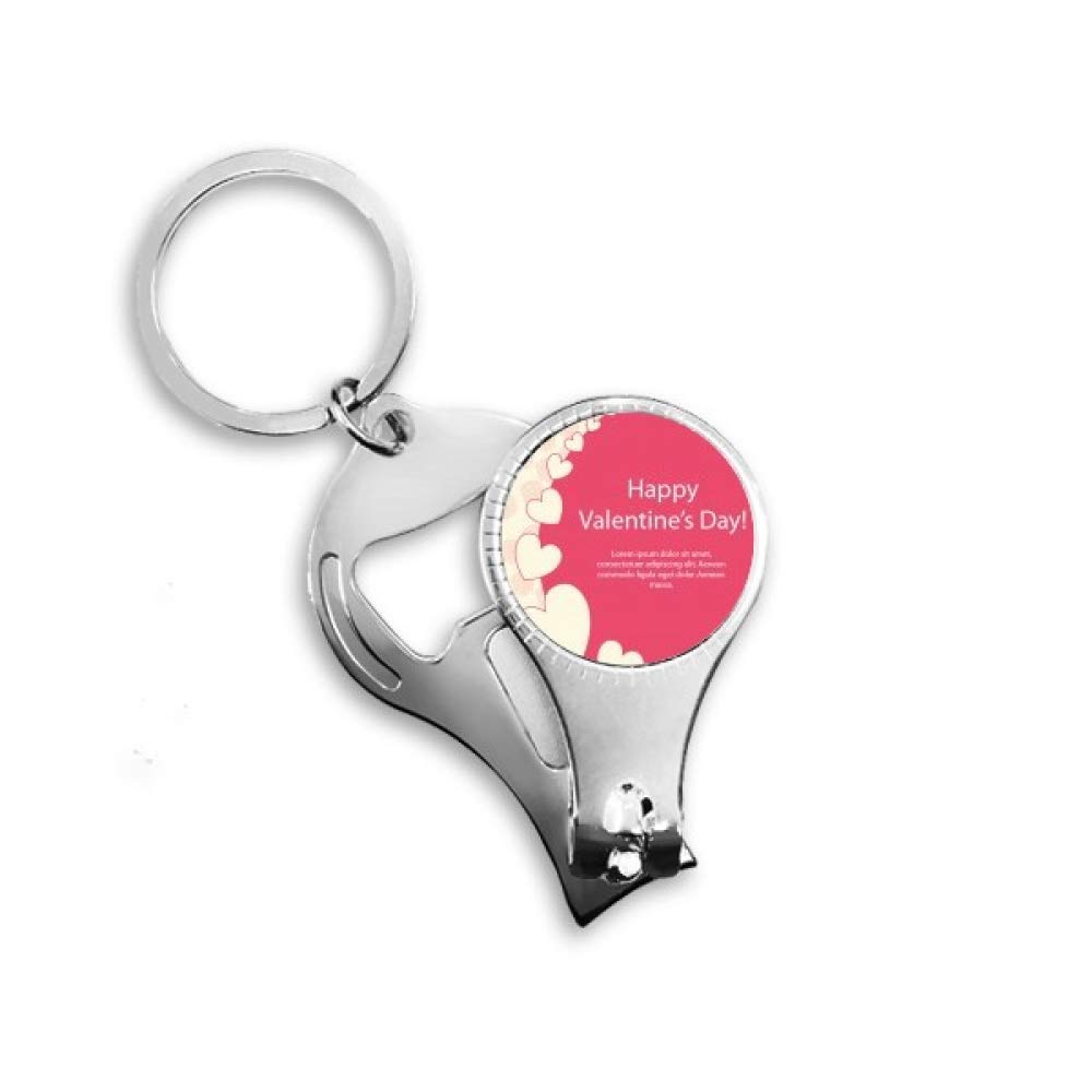 Porte-clés avec décapsuleur plein d'amour, souvenir de Saint-Valentin Rose Blanc original