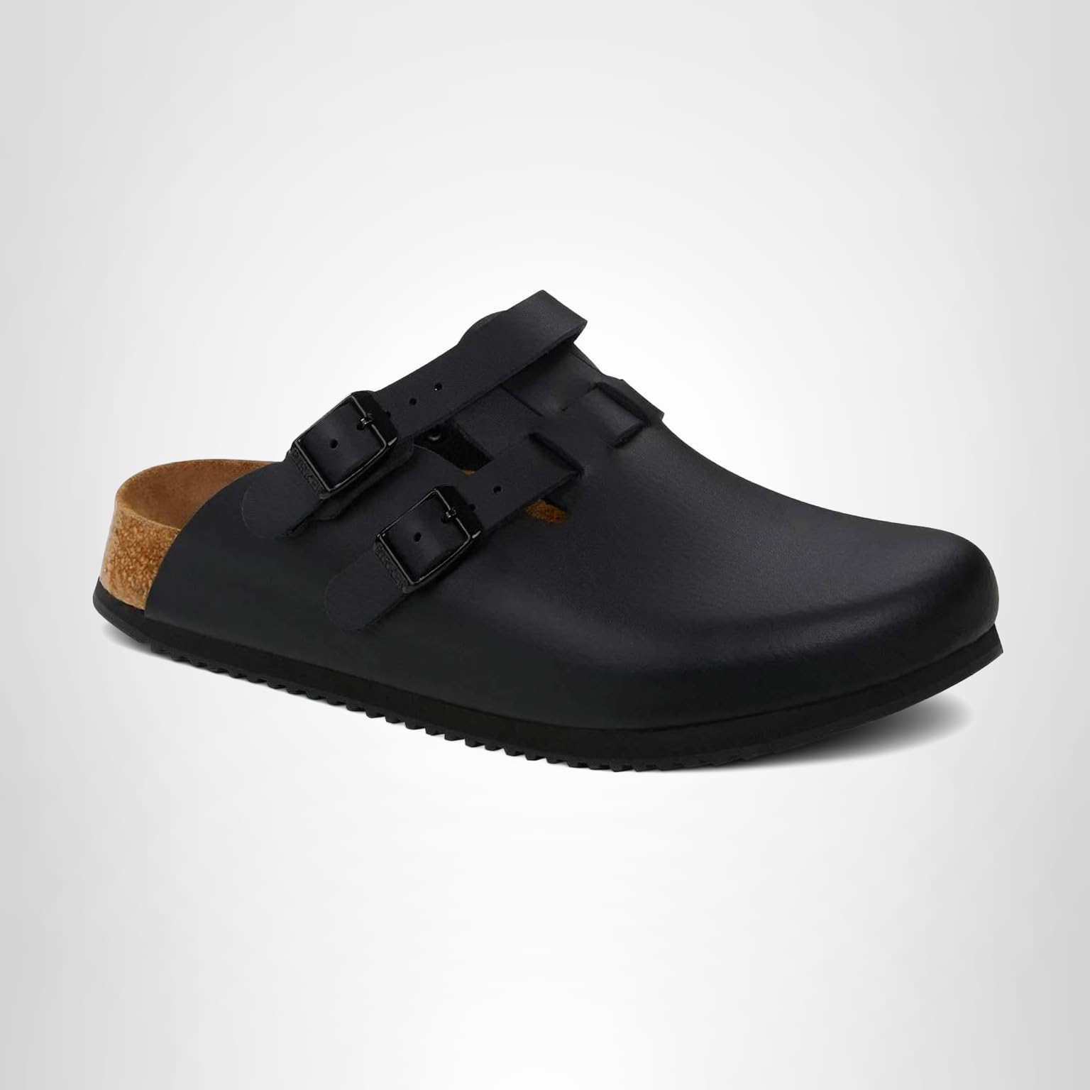Amazon.com | Birkenstock Kay Super Grip Leather Black