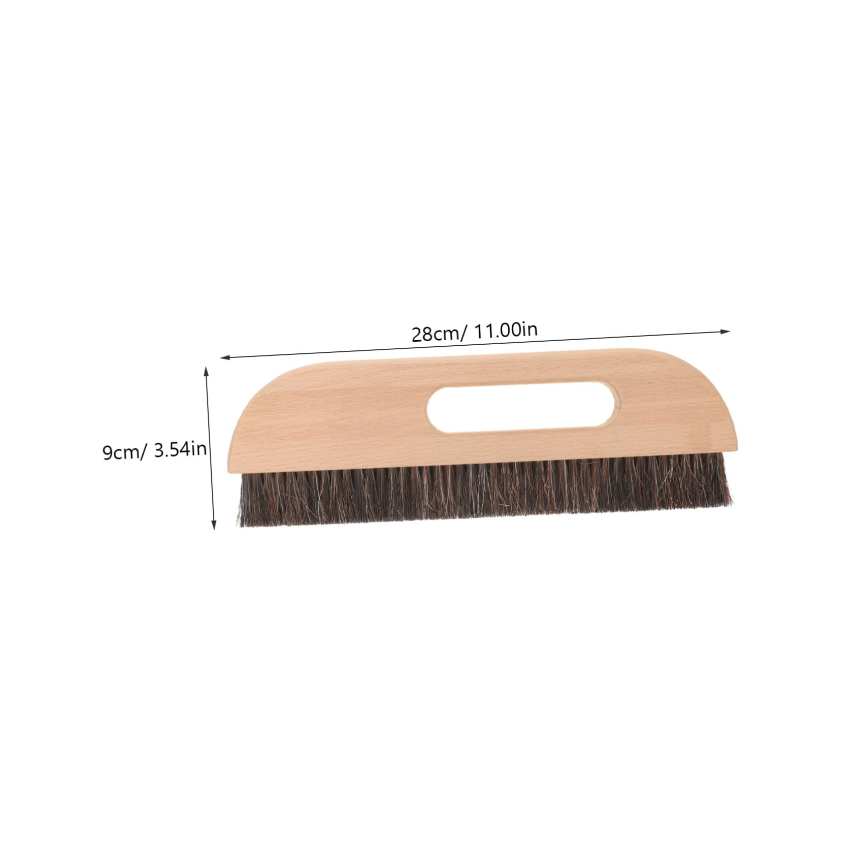Brosse à Maroufler Multi Usage avec Manche Ergonomique Brosse à Tapissier pour Peint et Lissage Mural Poils Longs Denses et Résistants