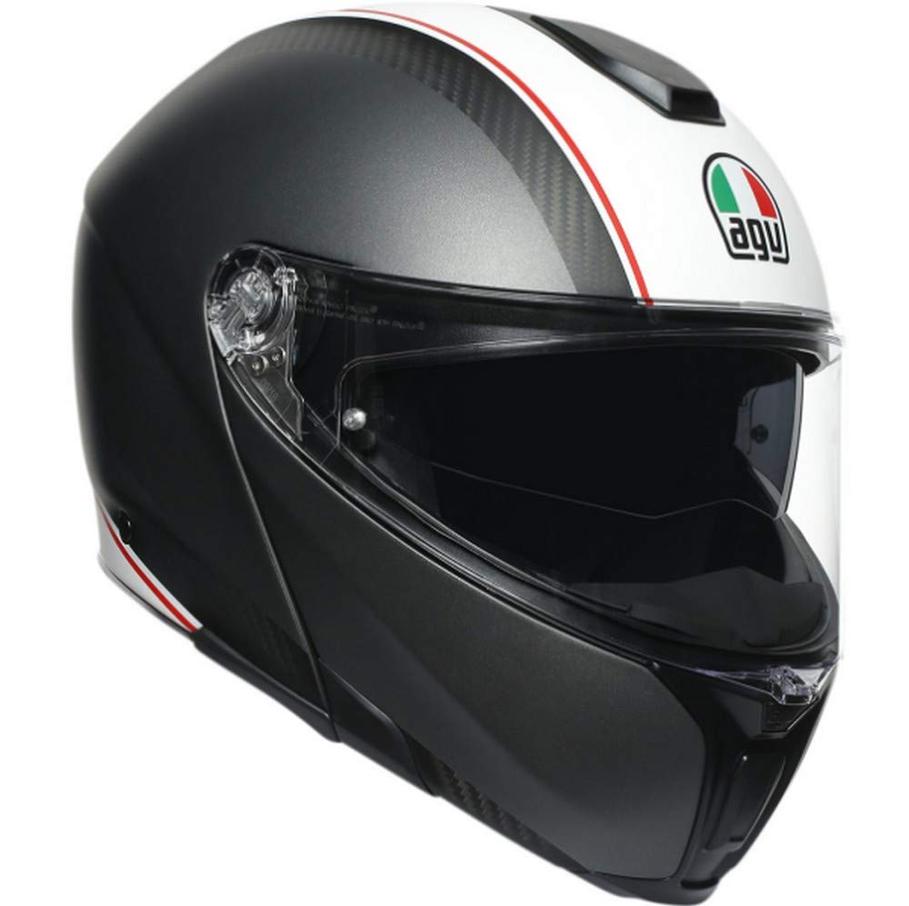 AGV Unisex-Adult Full Face Helmet (Gunmetal/White, XXL)