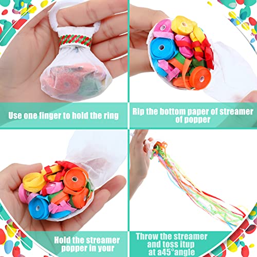 Civaner 30 Pcs Confetti Streamers Poppers Hand Throw Wedding Party by Civaner - Used condition - Image 3