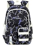 Hidds Laptop Backpacks 15.6 Inch College Backpack Cool Lightning Elementary Middle High School Backpack Waterproof Book Bag Anti Theft Travel Casual Daypack Bookbags Students for Teens Boys Men-Blue