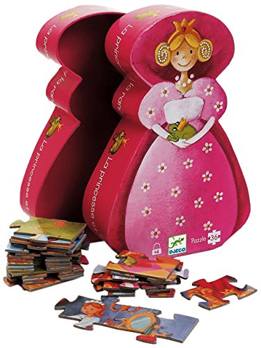 Preisvergleich Produktbild Djeco Prinzessinnen-Puzzle, 36 Teile