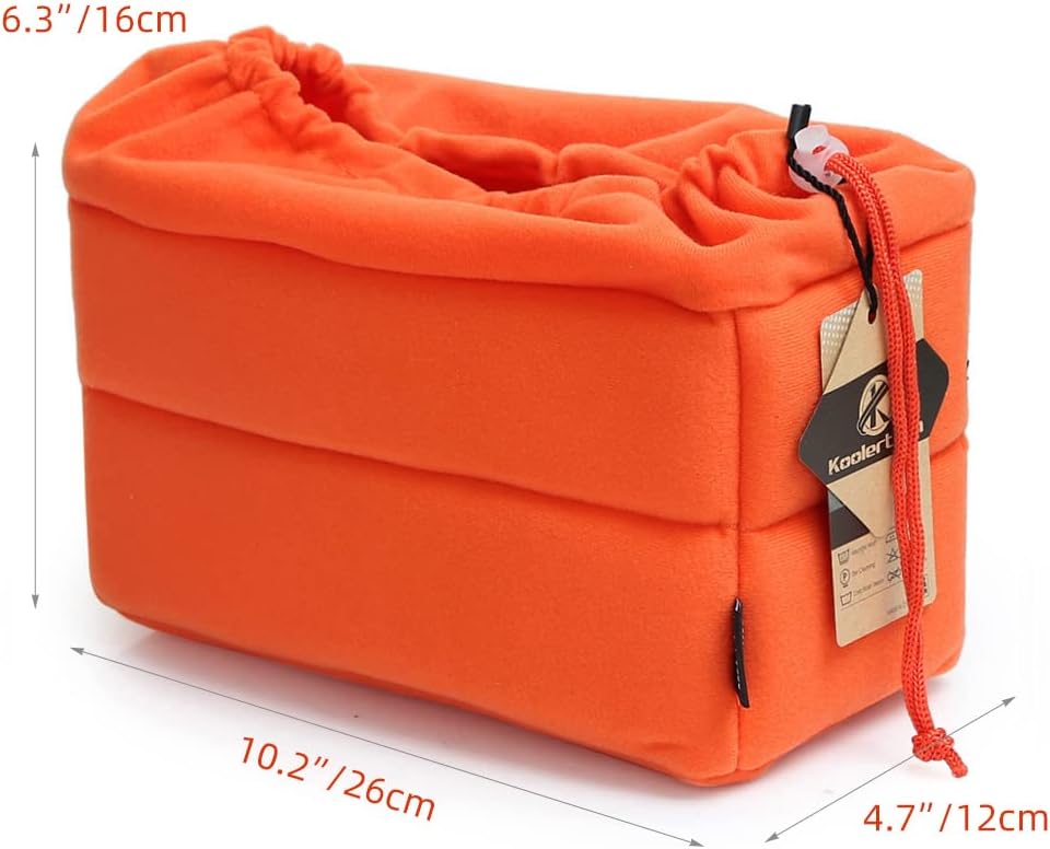 Koolertron Shockproof Camera Photo Bag for SLR TLR Camera Insert Partition Padded Case,Can be Put Directly Into the SLR Camera Bag With Freely Adjustable Compartment - Image 7