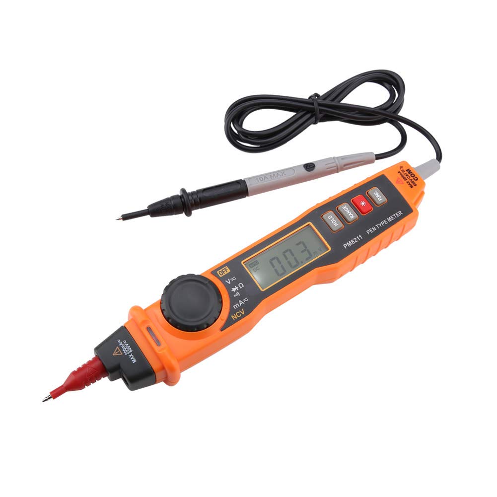 TISTIK Voltage Tester Electric Resistance Pen Type No Contact Digital Live Line Multimeter with Backlit and Flashlight for Laboratories