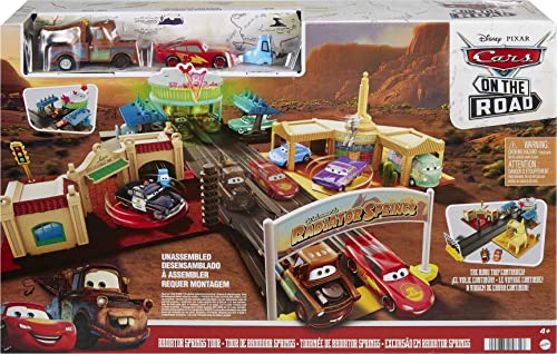 image for Mattel Disney and Pixar Cars On The Road Playset with 2 Toy Vehicles &