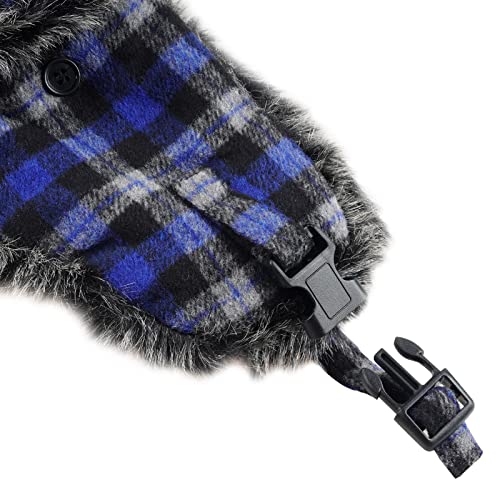 Image of ONWAY Trapper Hat Winter Hats for Women Men with Faux Fur Ear Flaps