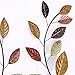 Asense Set of 2 Metal Tree Leaf Wall Hanging Art Decor, 38 Inch Iron Olive Branch Leaf Home Sculptures for Bedroom Living Room Hotel Office