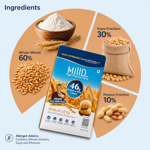 MillD High Protein Atta, 5kg - Image 7
