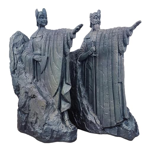 Lord of The Rings Bookends, Resin Decorated Bookshelf, 9.8 Inch Lord of The Rings Gifts Book Ends Non-Slip Book Divider for Library Office Home Study