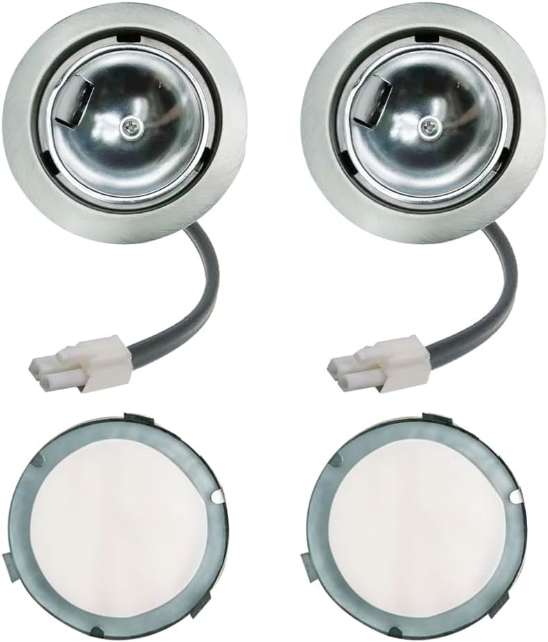 Cabinet Light Can Fitting for G4 Bi-Pin Halogen Bulb G4 LED Light 12-24V Recessed Puck Light Motorhome Camper Cabinet Lighting Yacht Truck RV Interior Down Light Accessory (2-Pack)