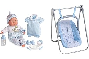JC Toys Bundle of 15" Realistic Soft Body Baby Doll with Open/Close Eyes