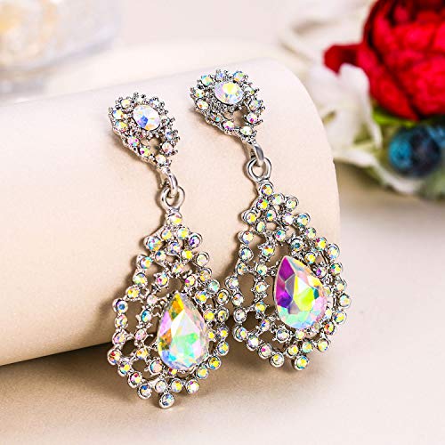 EVER FAITH Austrian Crystal Art Deco Drop Earrings #TOP20