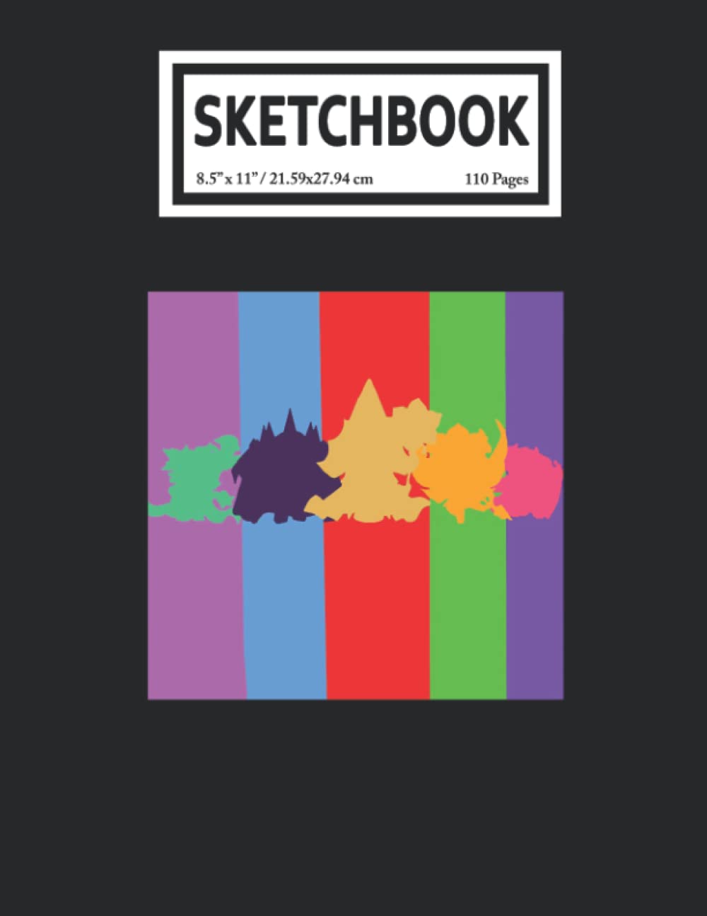 Sketchbook: Cookie Run Kingdom Colorful Art 110 Blank Pages with Size 8.5x11 for Drawing, Writing, Painting, Sketching or Doodling