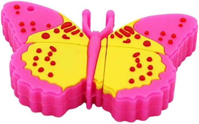 32GB Butterfly Model USB 3.0 Flash Drive Flash Drive 3.0 Thumb Drive USB Jump Drive Memory Stick Zip Drive USB Drive U Disk USB 3.0 Stick USB Disk - Pink