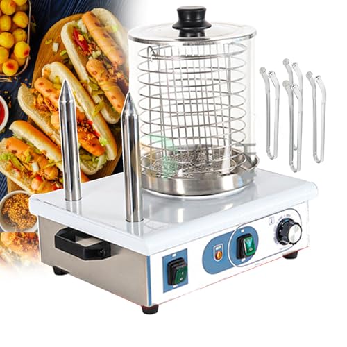 UMJIGF Hot Dog Maker Sausage Grill Cooker | Commercial Electric Hot Dog Steamer | Electric Contact Grills,