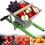 ✦ Facile à assembler: le presse-cidre est installé et fonctionne facilement en suivant les instructions, il suffit de serrer les vis. Aucun fil ni moteur n'est nécessaire et un grand nombre de fruits peuvent être écrasés en tournant la lame intérieure avec une poignée manuelle