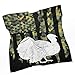 BSUYGET Thanksgiving Turkey Camo American Flag Fashion Silk Scarf Soft Lightweight Headscarf Hair Wrap for Women