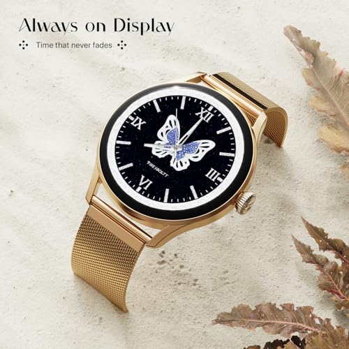 Image of Fire-Boltt Glitz Women Smart Watch with 1.19 inch AMOLED Display, Bluetooth Calling, Rotating Crown, Always On Display, 1000 Nits Brightness, IP68 Waterproof Rose Blush