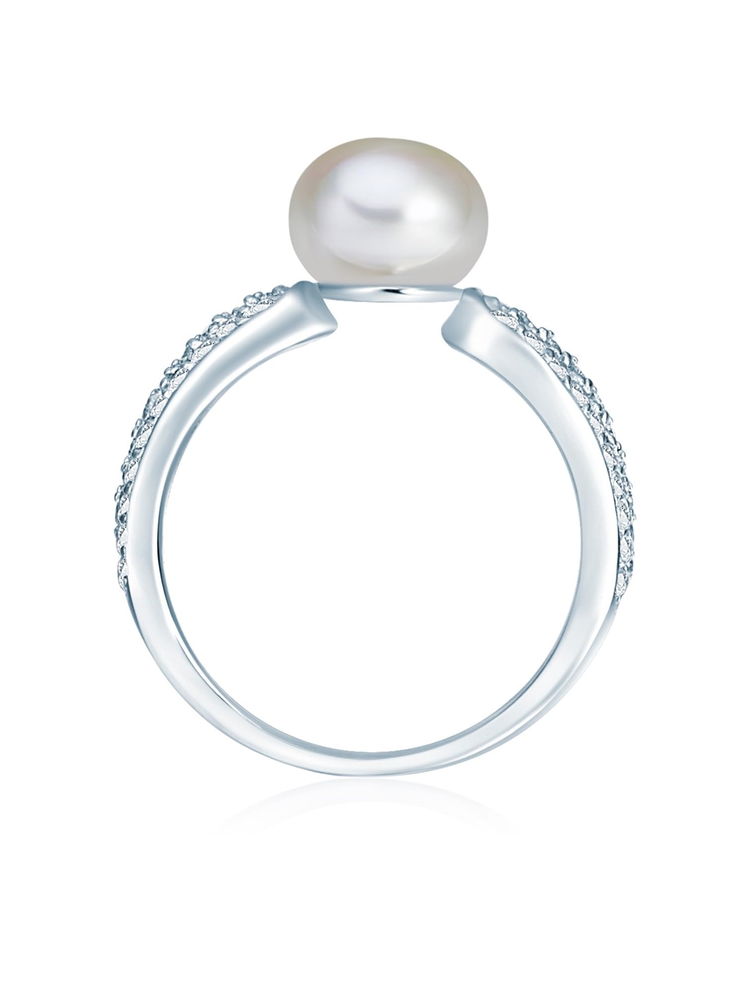 Valero Pearls Anillo de perlas para Mujer Plata de ley 925
